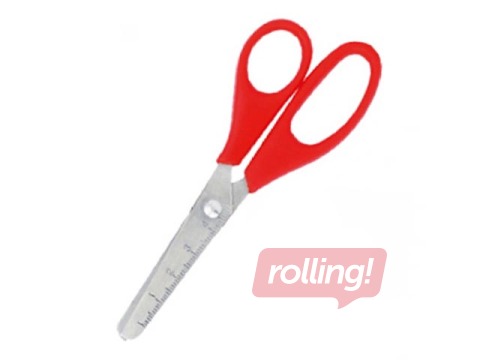 Šķēres bērniem Grand ar lineālu, 13cm