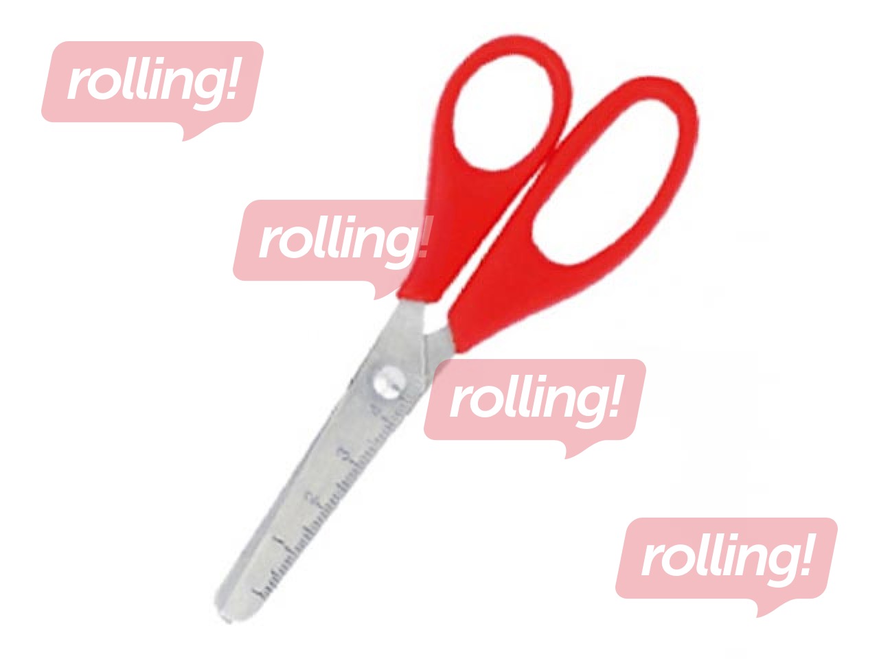 Šķēres bērniem Grand ar lineālu, 13cm