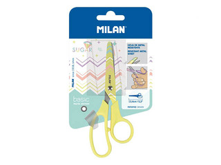 Käärid Milan Basic Pastel, kollane, 13.4cm