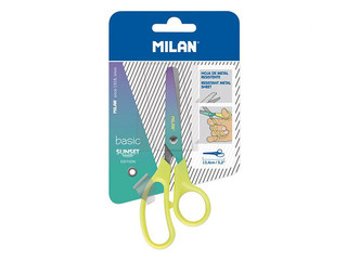 Scissors Milan Sunset, yellow handle, 13.4cm