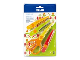 Scissors Milan Zig-zag, interchangeable blades, 16cm