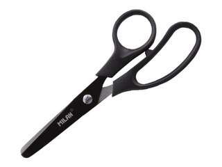Scissors Milan Basic, black, 13.4cm