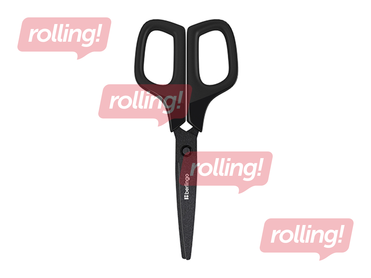 Šķēres Berlingo, 17.5 cm, teflona asmeņi, melnas