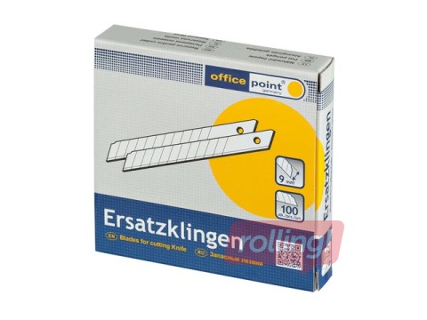 Naža asmeņi Office Point, 9mm, 10 gab.
