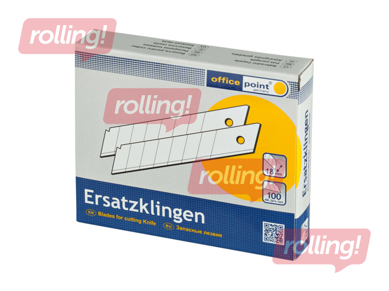 Naža asmeņi Office Point, 18mm, 10 gab.