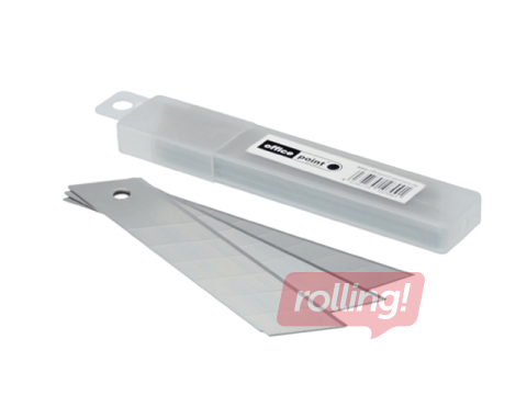 Spare blades for office cutters Office Point, 18mm, 10 pcs.