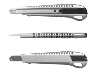 Нож канцелярский ErichKrause, металлический, 9мм