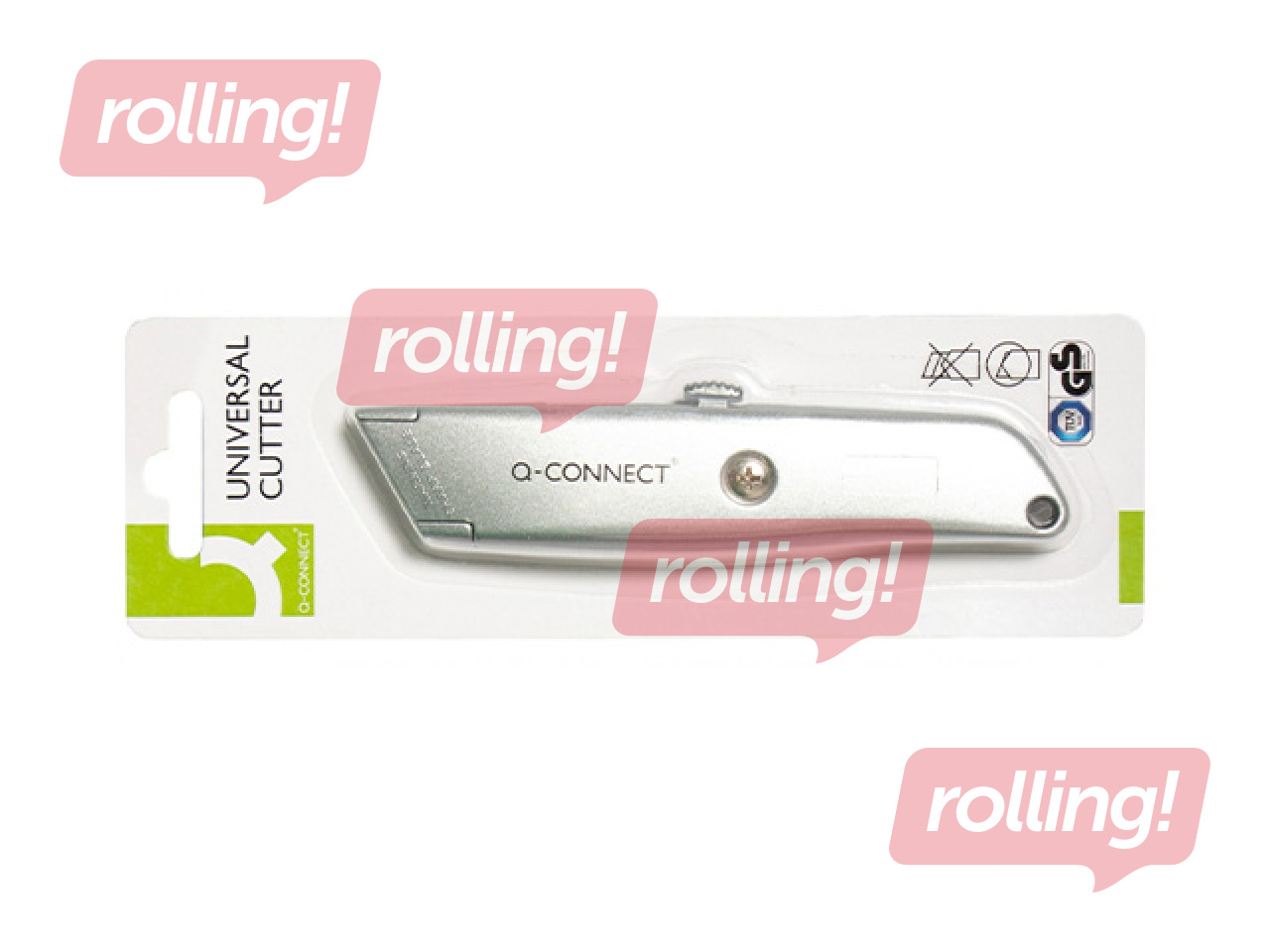 Knife stationery Q-Connect, metal, 18mm