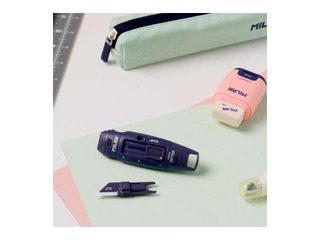 Blade cutter Milan, Stick, with ceramic blade, navy blue