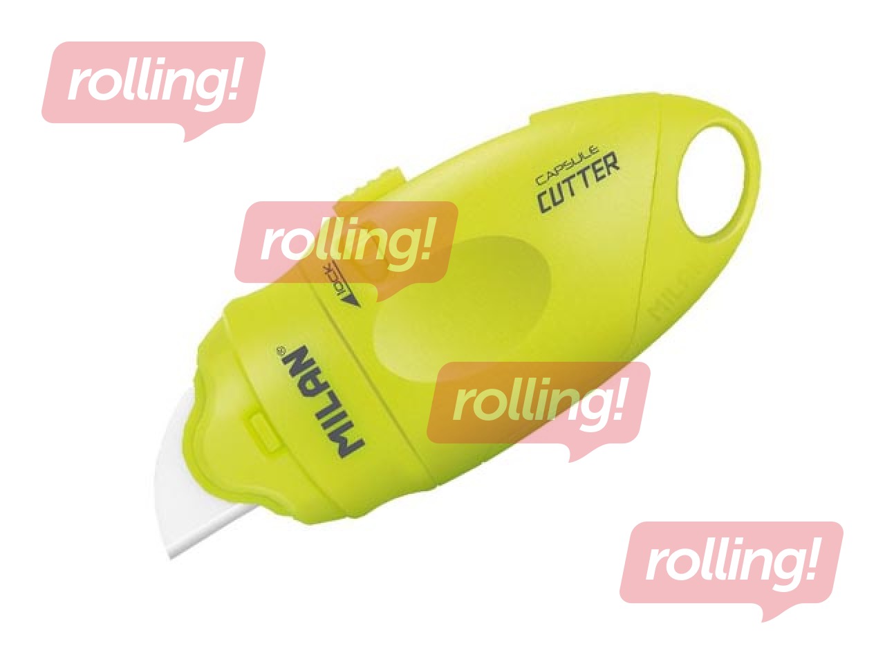 Blade cutter Milan, Capsule Acid, with ceramic blade, yellow