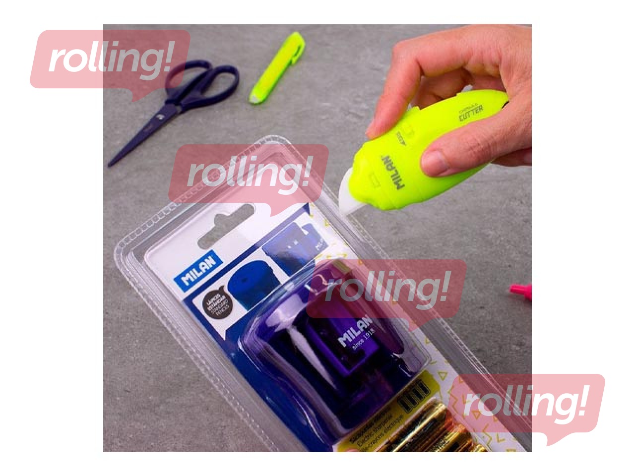 Blade cutter Milan, Capsule Acid, with ceramic blade, yellow