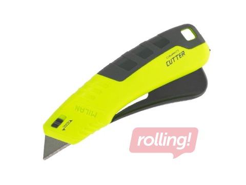 Канцелярский нож Milan, Compact Acid, с керамическим лезвием, жёлтый
