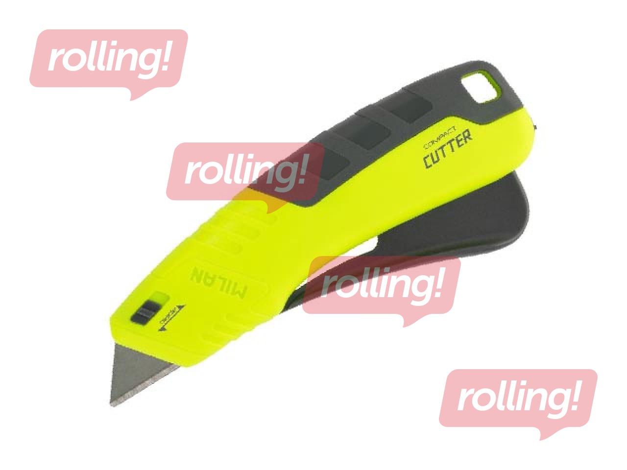 Nazis kancelejas Milan, Compact Acid, ar metāla asmeni, dzeltens