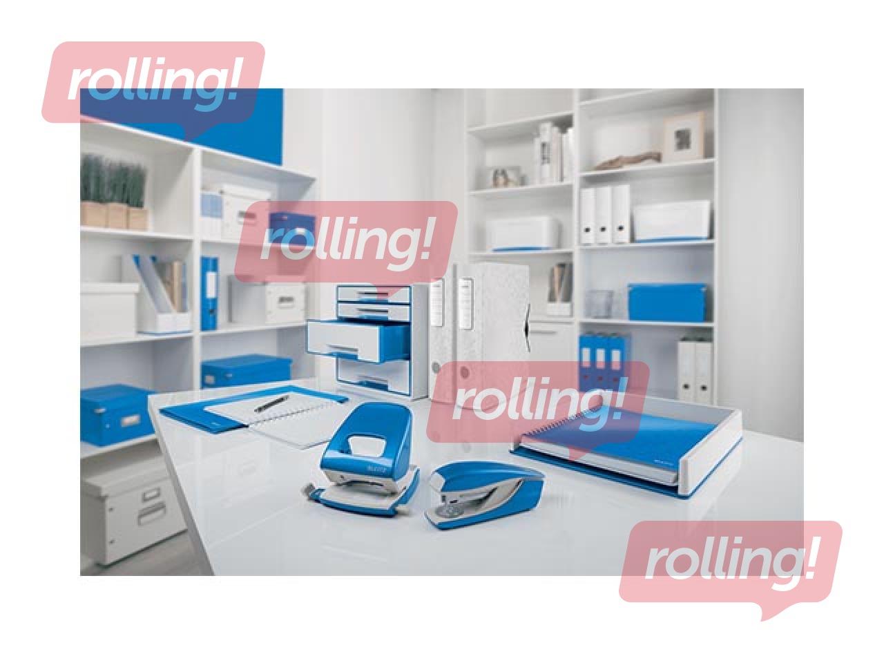 Klammerdaja Leitz 5502 WOW, 30 lehte, sinine