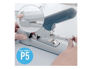 Skavotājs lieljaudas Leitz, līdz 60l, plakanais skavojums, pelēks/melns