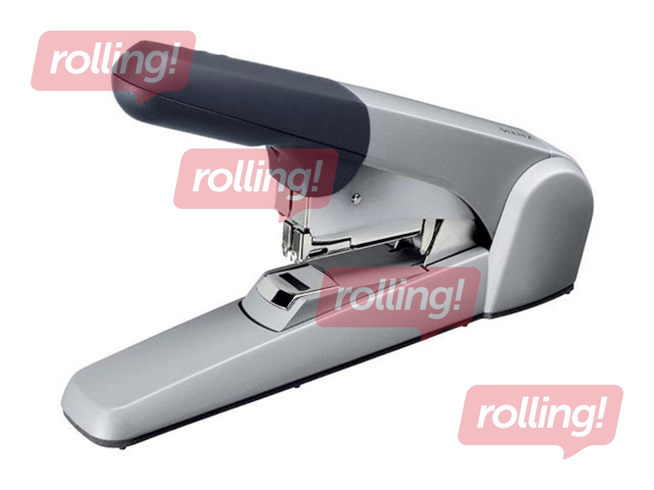 Stapler Heavy Duty Leitz, 60 sheets, Flat Clinch, grey/black