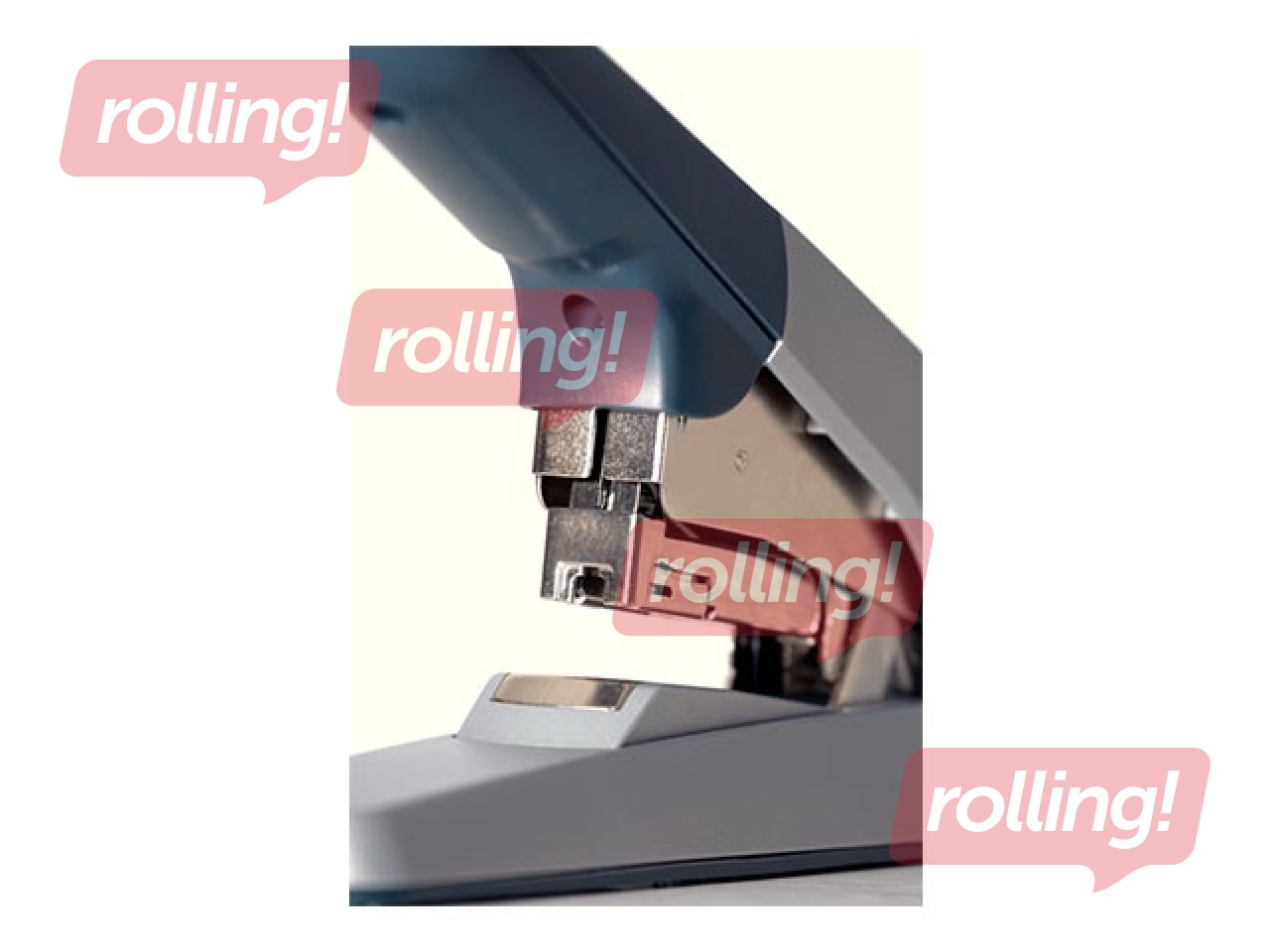 Stapler Heavy Duty Leitz, 60 sheets, Flat Clinch, grey/black