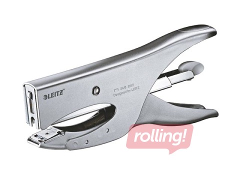 Skavotājs Leitz 5549, 40 lapām, metāla, sudrabota krāsa