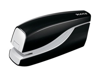 Степлер электрический Leitz WOW, на батарейках, черный