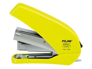 Klammerdaja Milan Acid, 20 lehte, kollane + 1000 tk. Klambrid