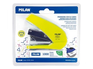 Skavotājs Milan Acid, 20 lapām, dzeltens + 1000 gab. skavas