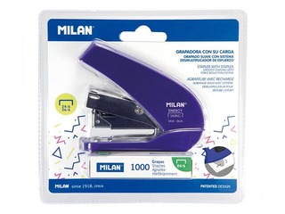 Skavotājs Milan Acid, 20 lapām, zils + 1000 gab. skavas