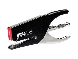 Степлер Rapid Pliers S21, плоское скобление, черный