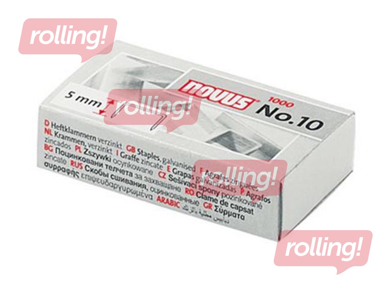 Staples Novus Nr.10, galvanizet, 1000 pcs.