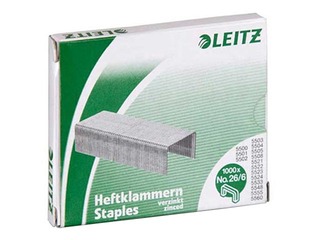 Staples Leitz Nr.26/6, silver color, 1000 pcs.
