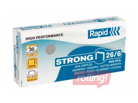Скобы Rapid Strong N 26/6, 5000 шт.