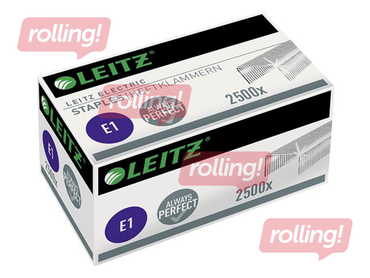 Staples Leitz No10 E1, 2500., silver color