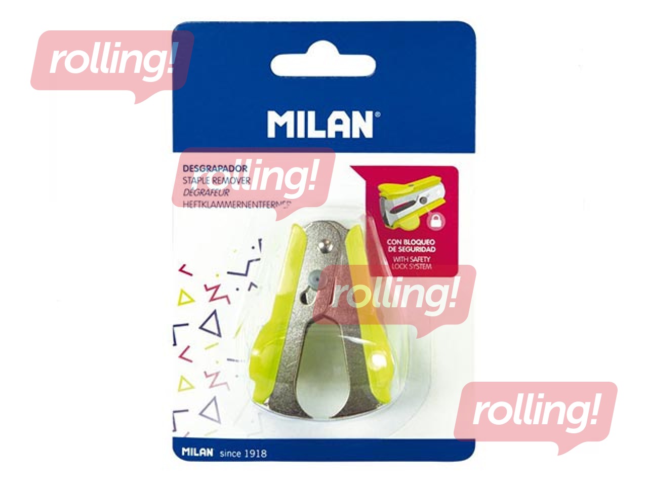 Staple remover Milan Acid, yellow