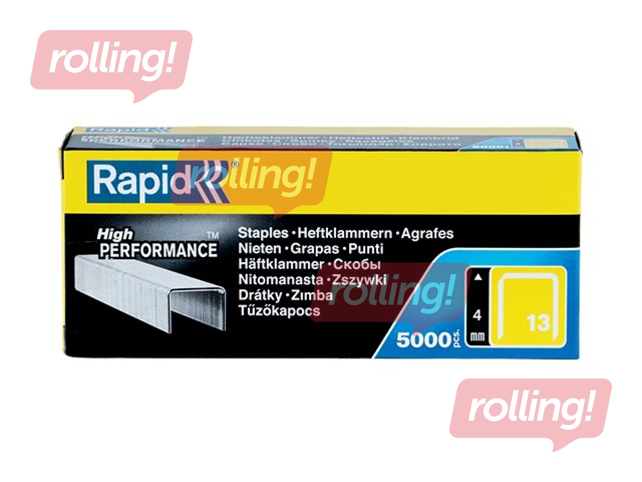 Скобы Rapid Nr. 13/4, 5000 шт.
