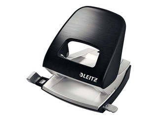 Auguraud Leitz 5006 Style, 2 auku, 30 lehte, metall, must