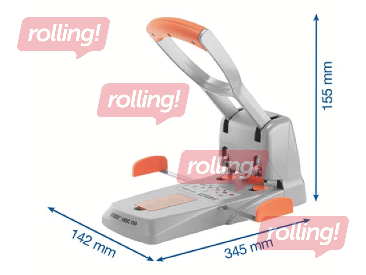 Caurumsitējs Supreme HDC150, 150l, pelēks/oranžs