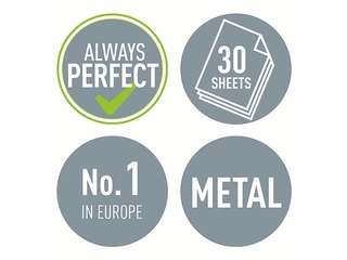 Caurumsitējs Leitz 5008 Metal, 30l., ledus zils