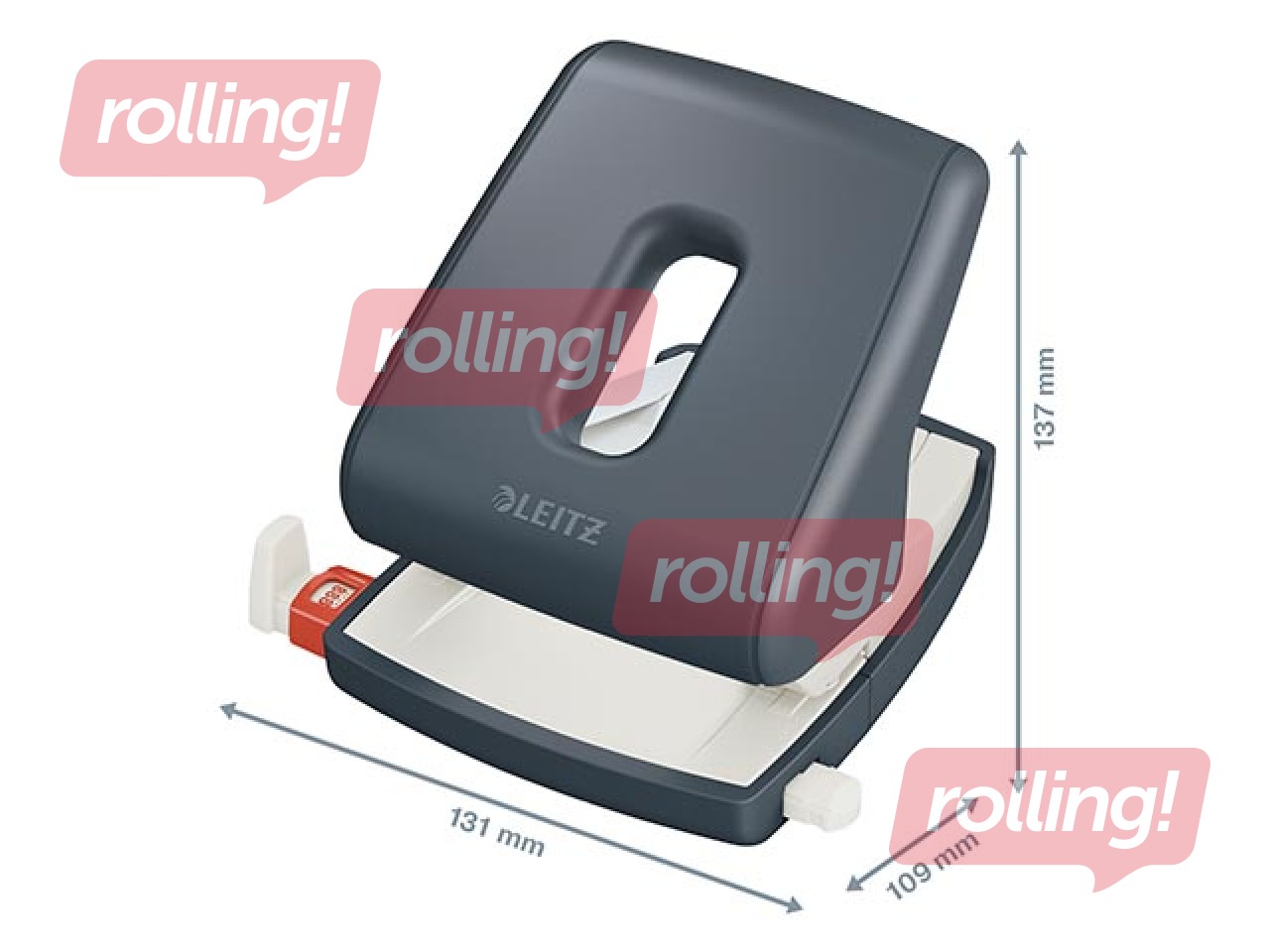 Hole Punch Leitz Cosy, 30 sheets, grey