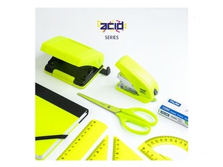 Hole punch Milan, 15 sheets, yellow