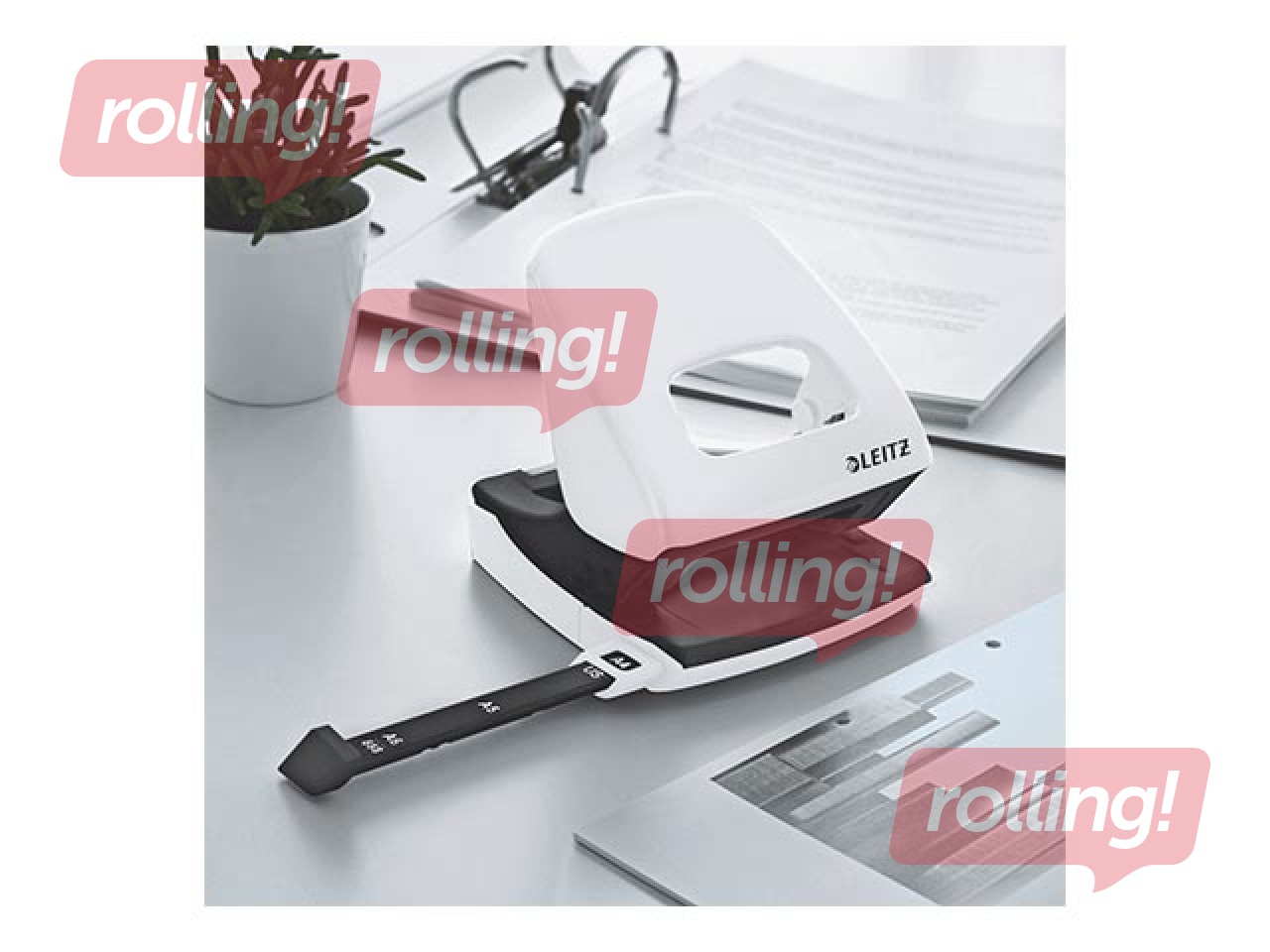 Hole Punch Leitz 5008 Metal, 30l., white