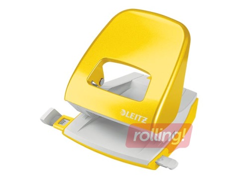 Hole Punch Leitz 5008 Metal, 30l., yellow