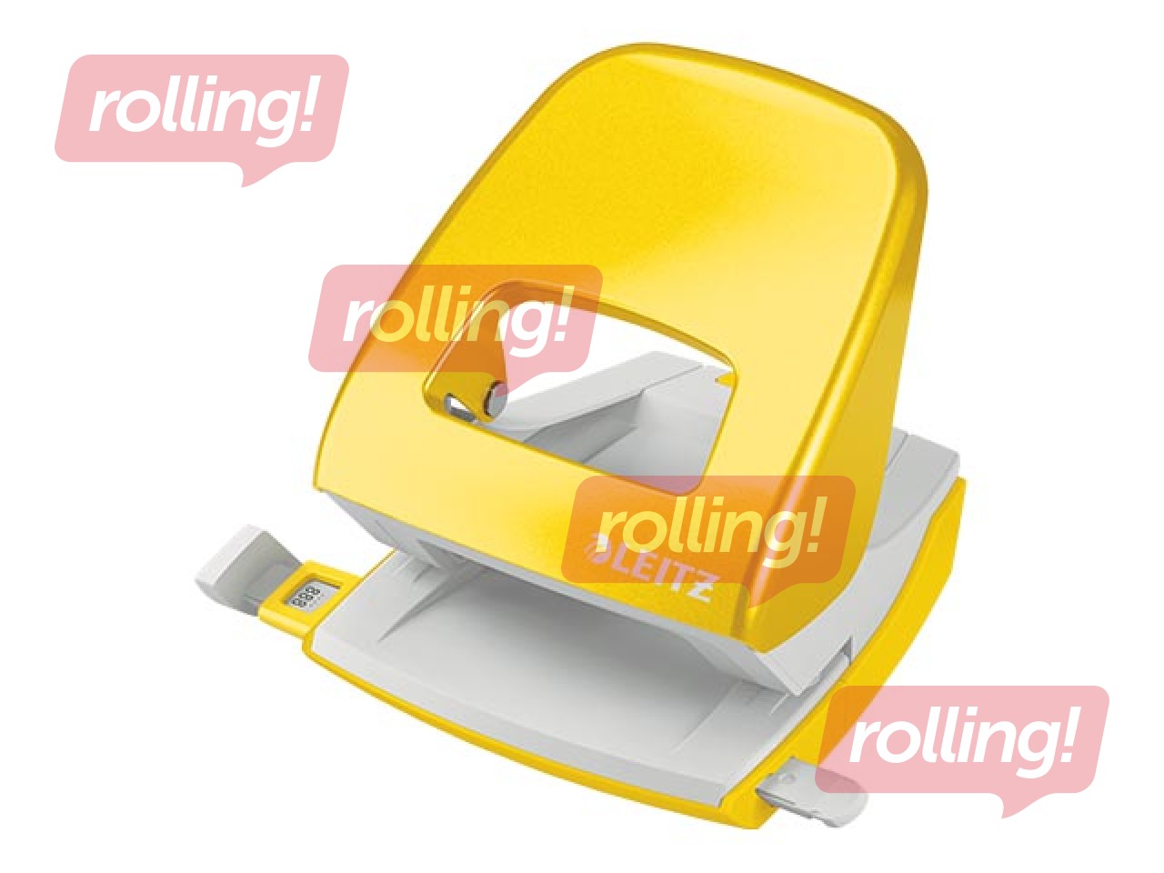 Hole Punch Leitz 5008 Metal, 30l., yellow