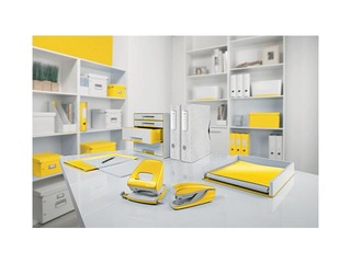 Hole Punch Leitz 5008 Metal, 30l., yellow