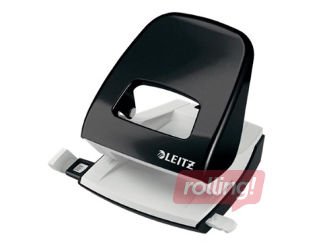 Офисный металлический дырокол Leitz 5008 Metal, 30л, черный