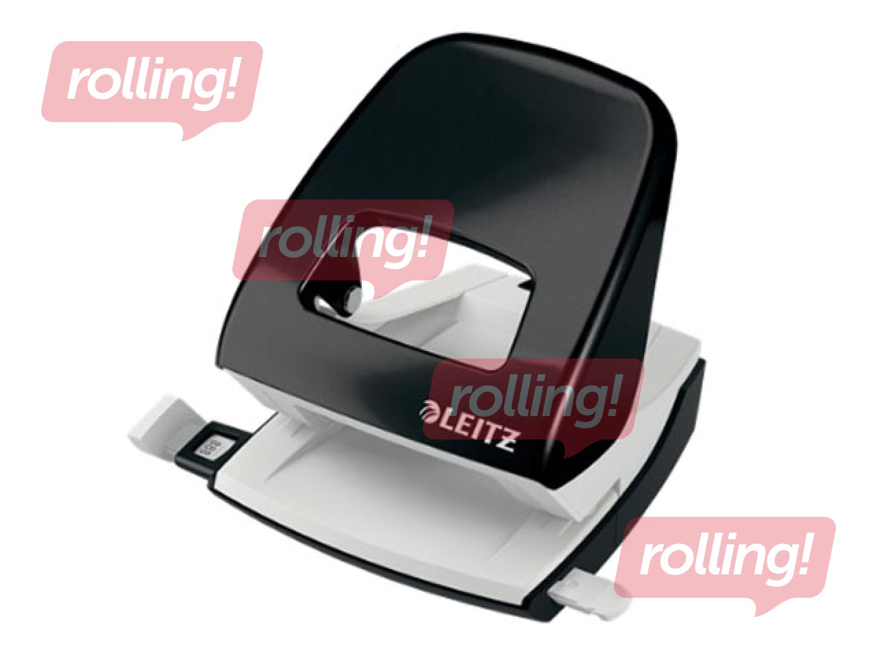 Офисный металлический дырокол Leitz 5008 Metal, 30л, черный
