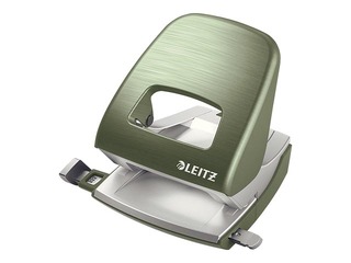 Hole Punch Leitz Style Metal, 30l., green