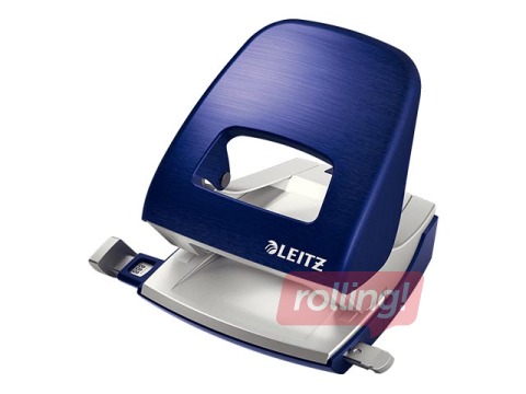 Hole Punch Leitz Style Metal, 30l., blue