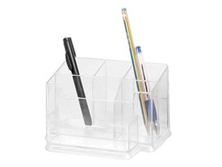 Desktop organiser Forpus, empty, plastic, transparent