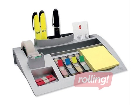 Galda organizators 3M C50, sudraba krāsā 