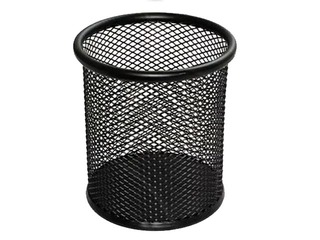 Стаканчик для письменных принадлежностей, метал, чёрный