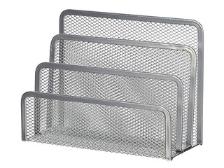 Штатив для писем Fopus, 3 отделения, метал, серебристый